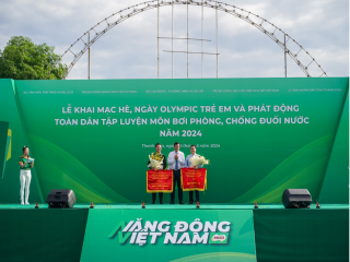 Nestlé MILO đồng hành cùng Lễ phát động toàn dân tập luyện môn bơi phòng, chống đuối nước năm 2024